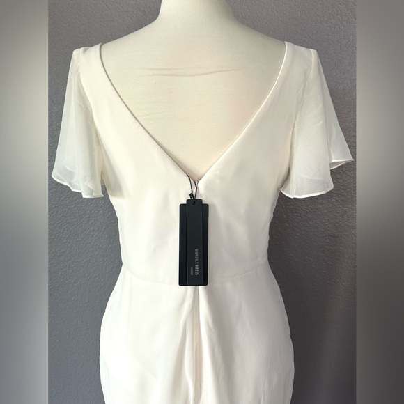 ALLANDWELL Women's Round Neck Long Dress Elegant Mermaid Evening Cocktail Dress - Picture 11 of 15